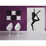 Vinilo decorativo silueta bailarina danza moderna