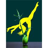 Vinilo decorativo silueta movimiento danza moderna